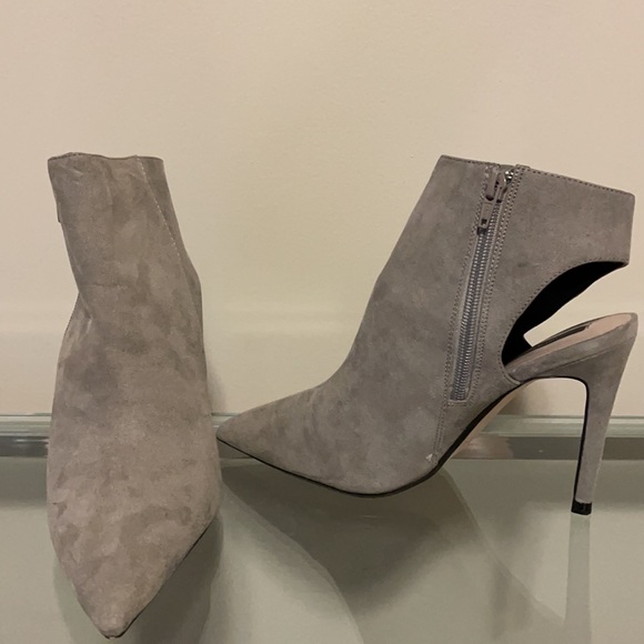 Zara gray suede booties - Picture 4 of 5